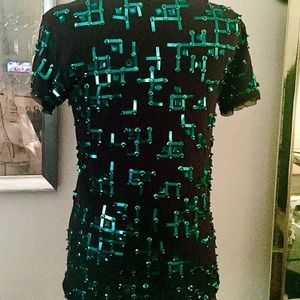 Lanvin Sequin embellished top.  Truly unique!